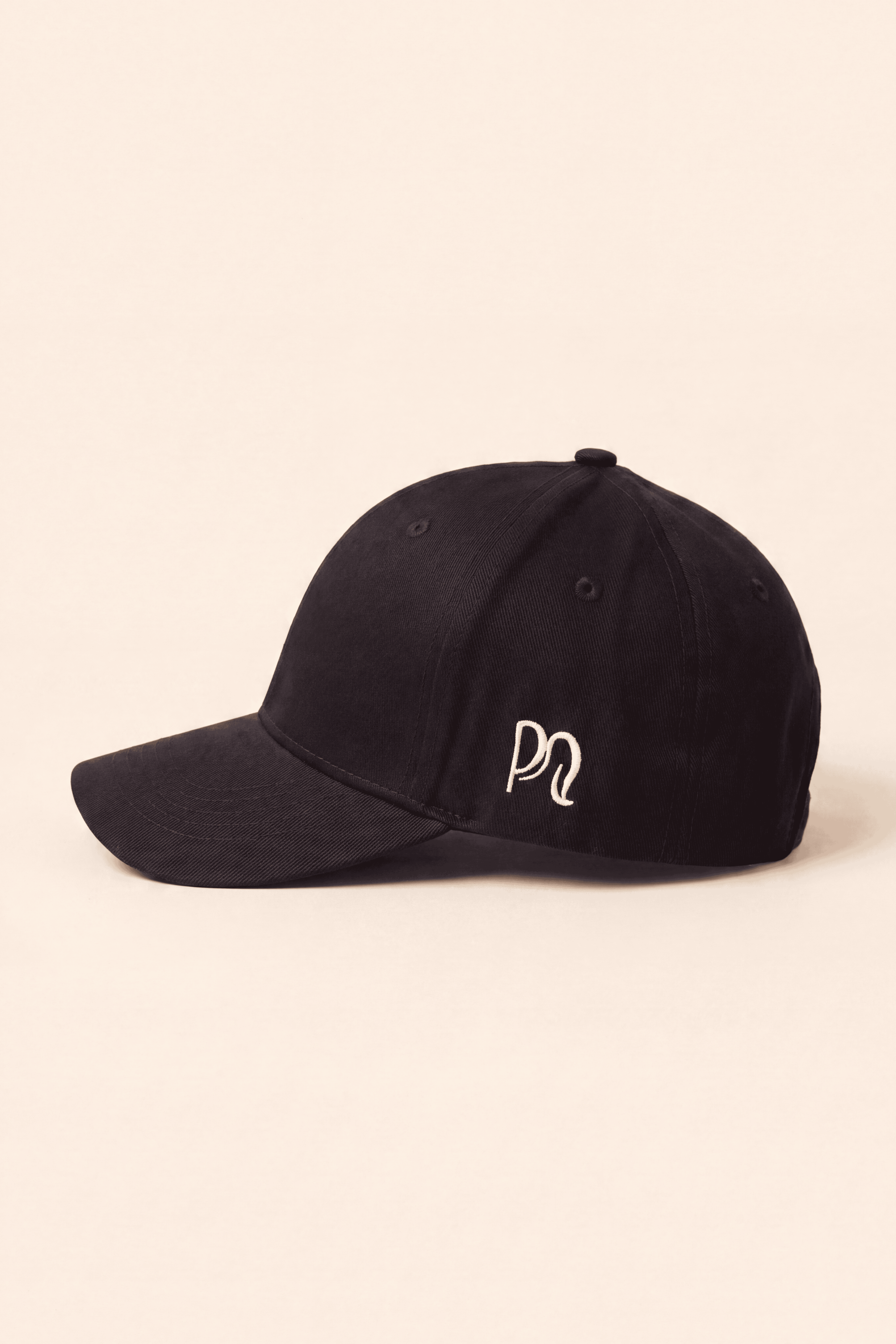 Midnight Black Ponyte Cap