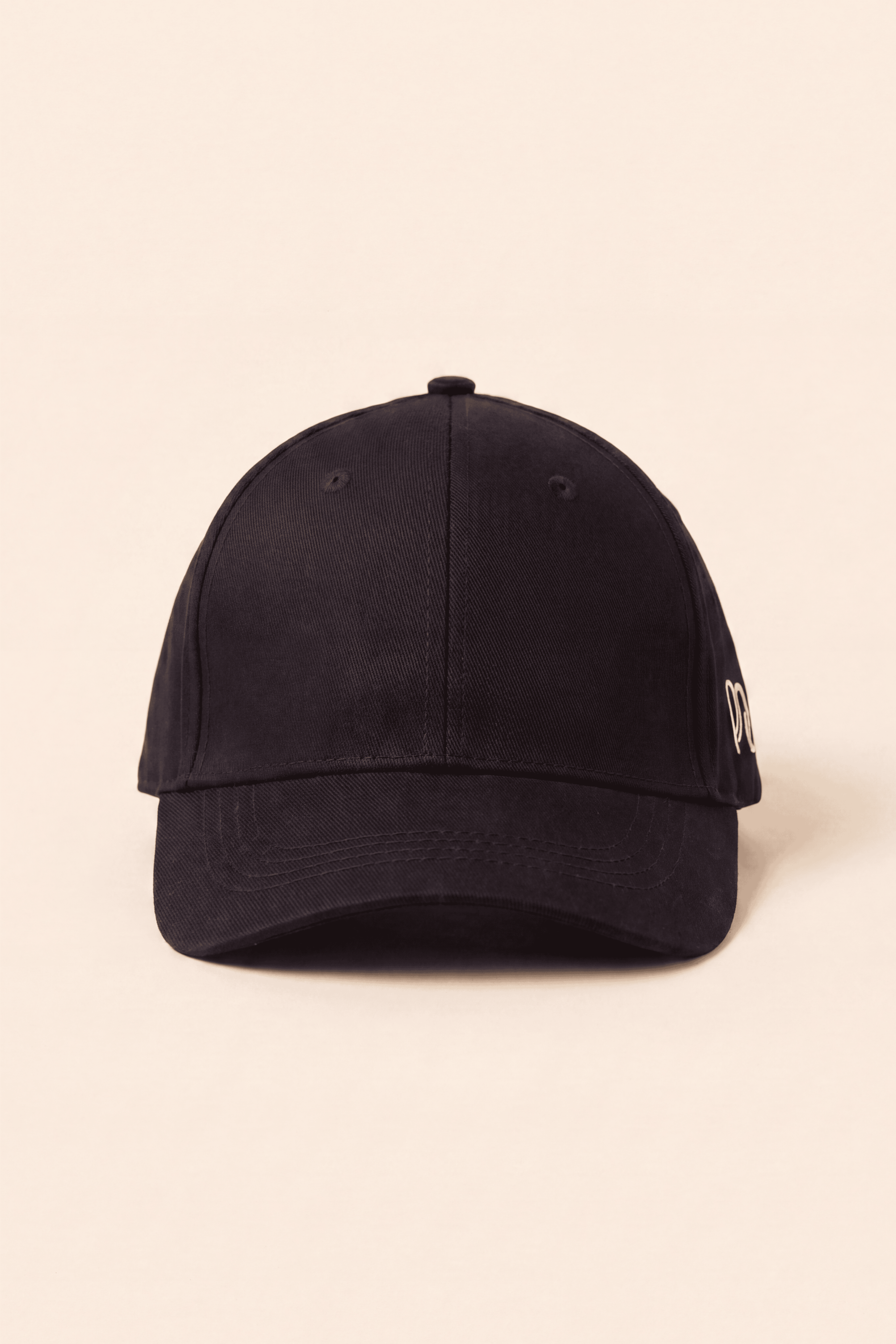 Midnight Black Ponyte Cap