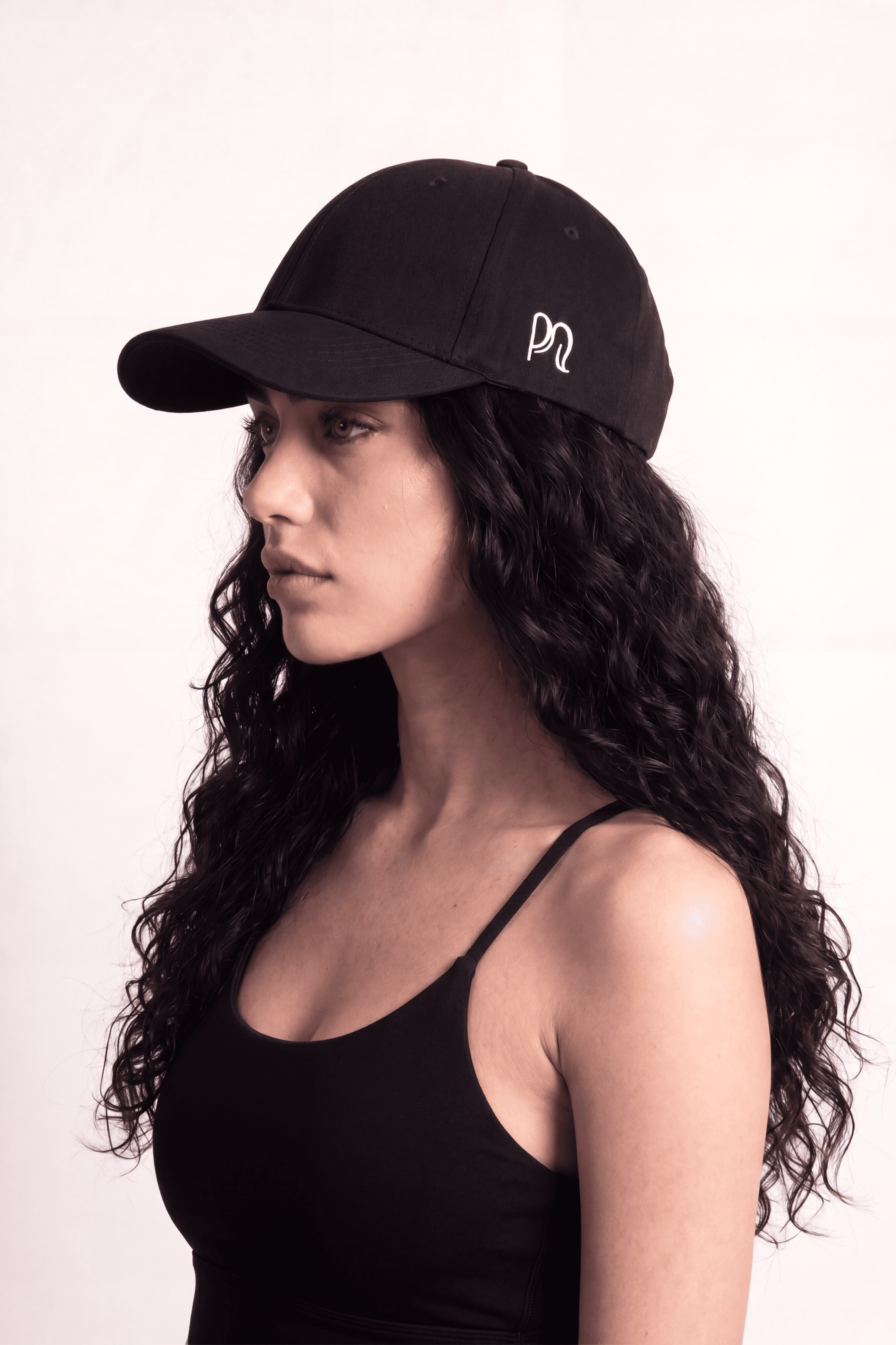 Midnight Black Ponyte Cap
