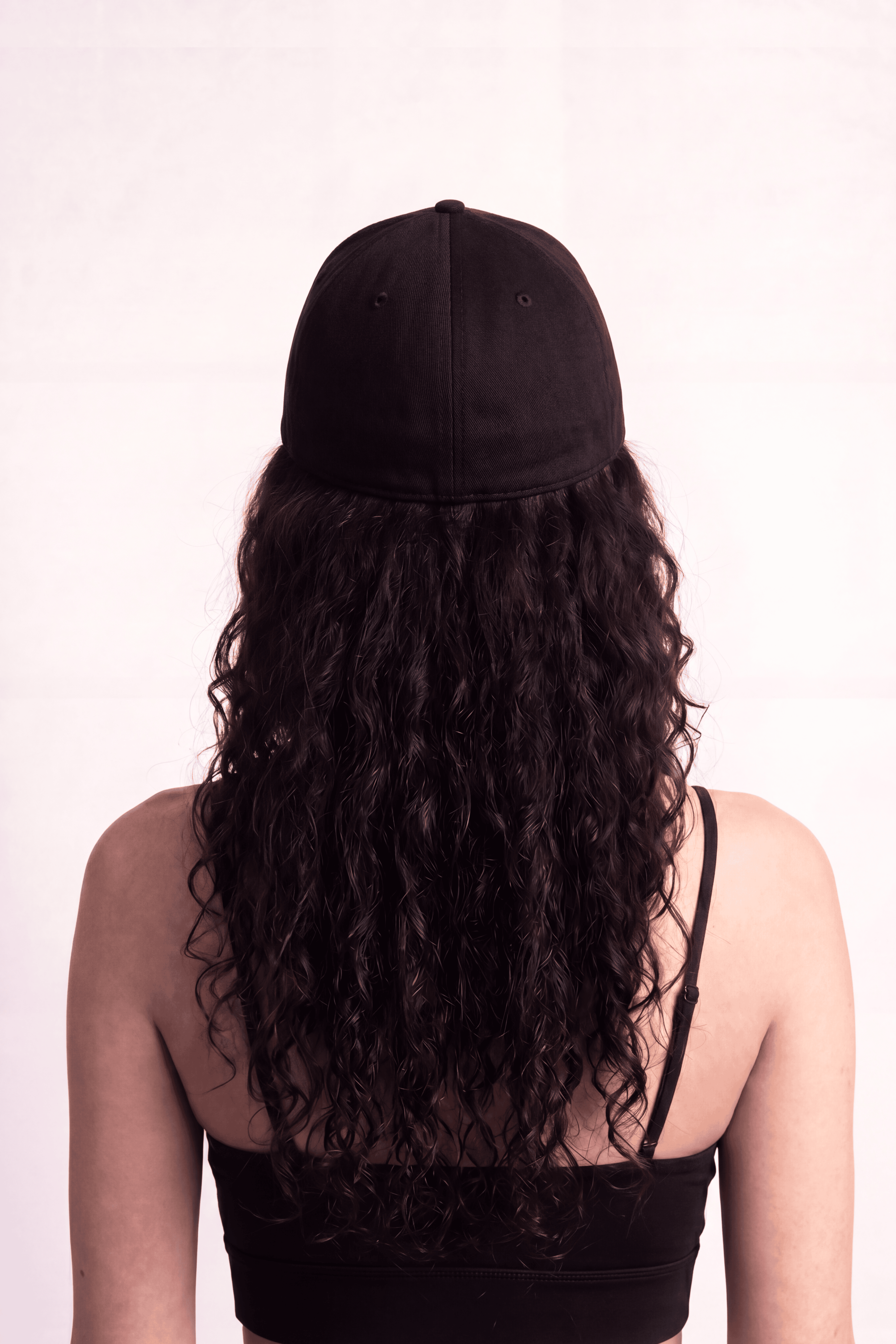 Midnight Black Ponyte Cap