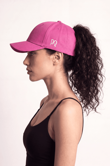 Electric Fuchsia Ponyte Cap