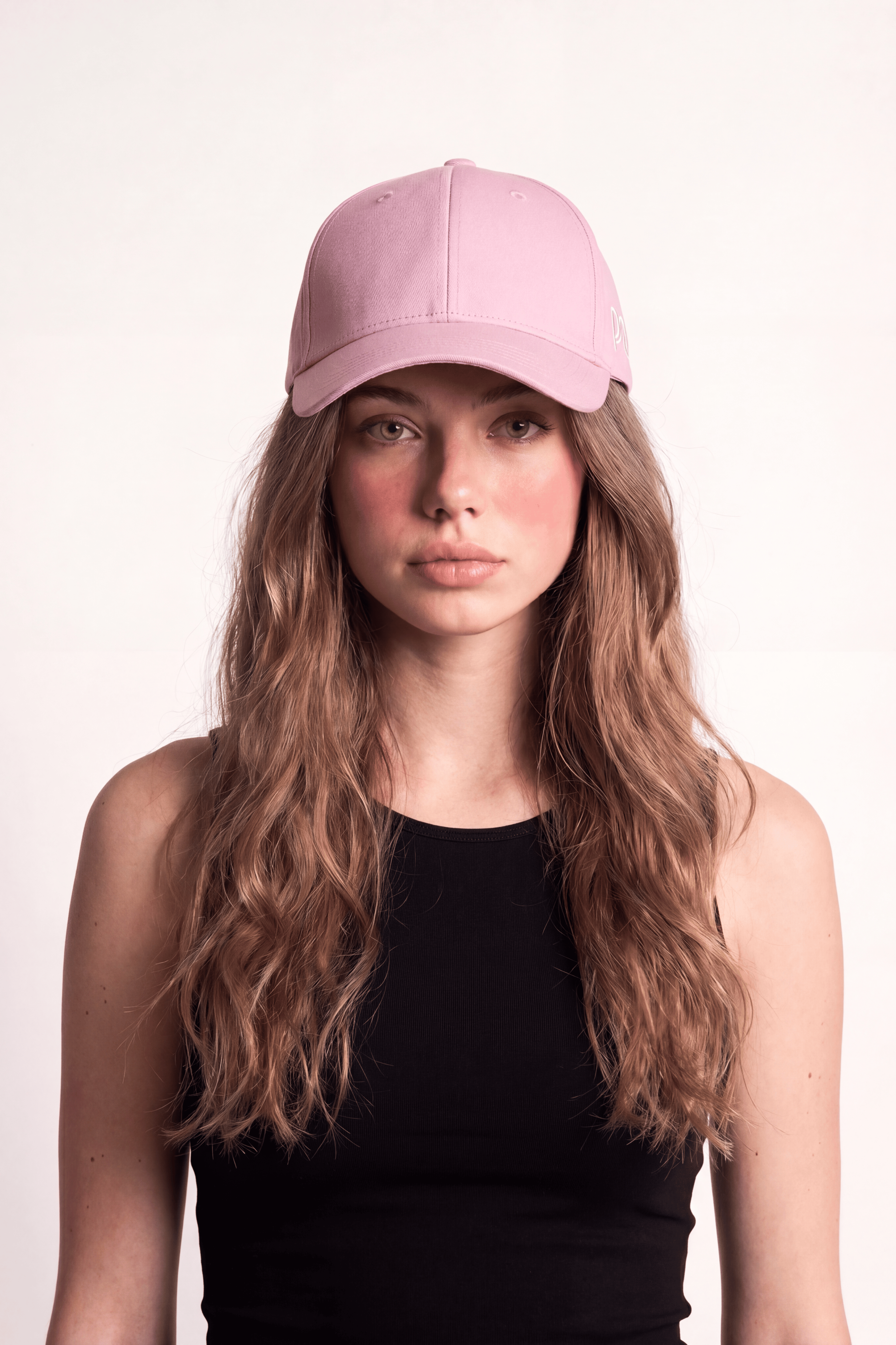 Bloom Pink Ponyte Cap
