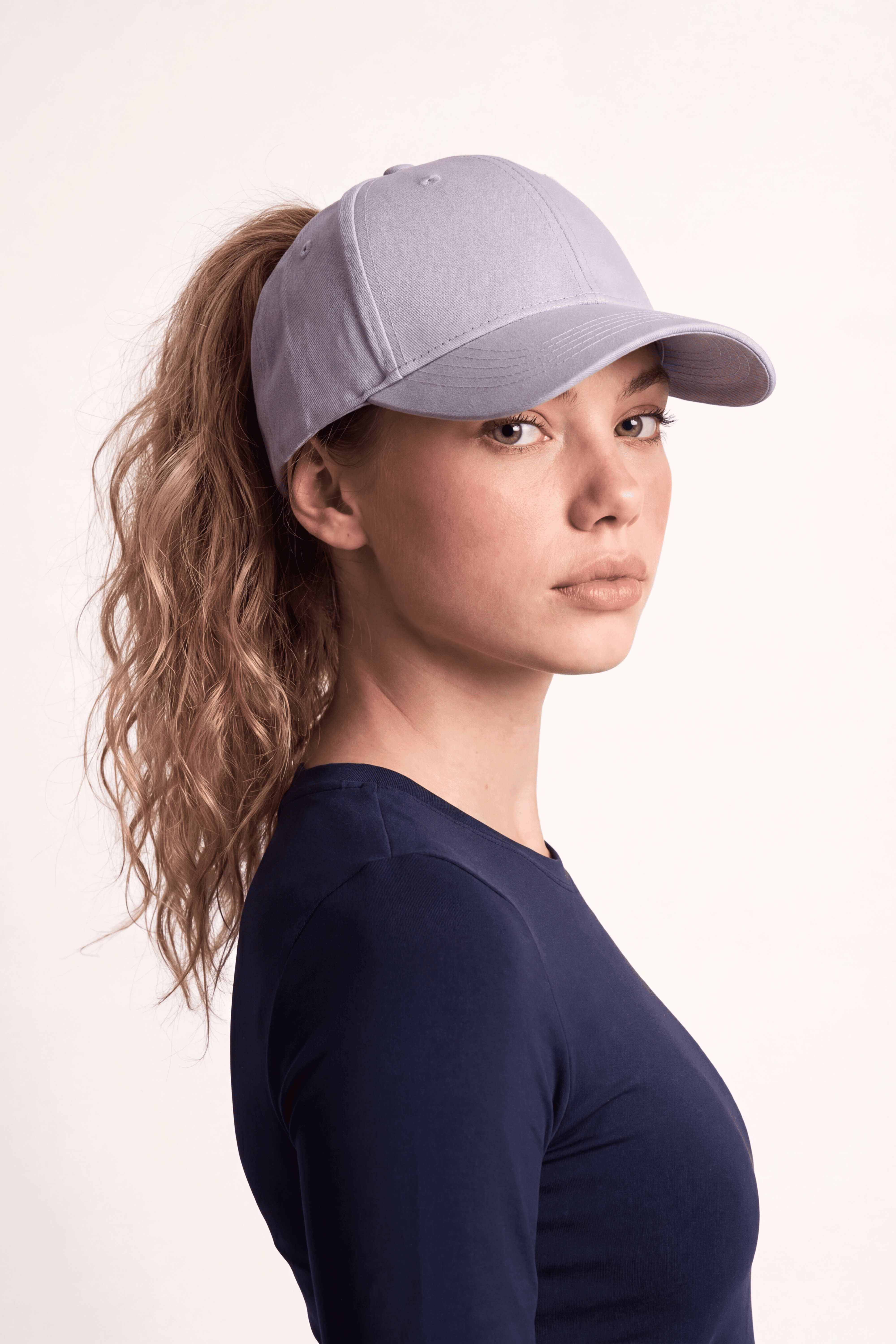 Ash Grey Ponyte Cap